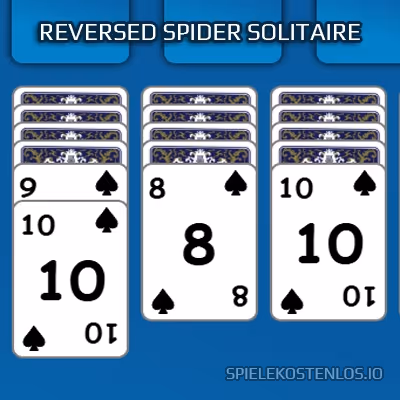 spiele Reversed Spider Solitaire by Mahmud Mardini kostenlos