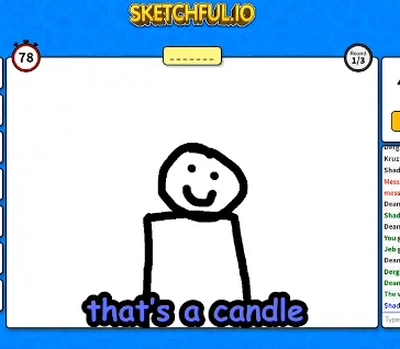 Sketchful .io Spielszene